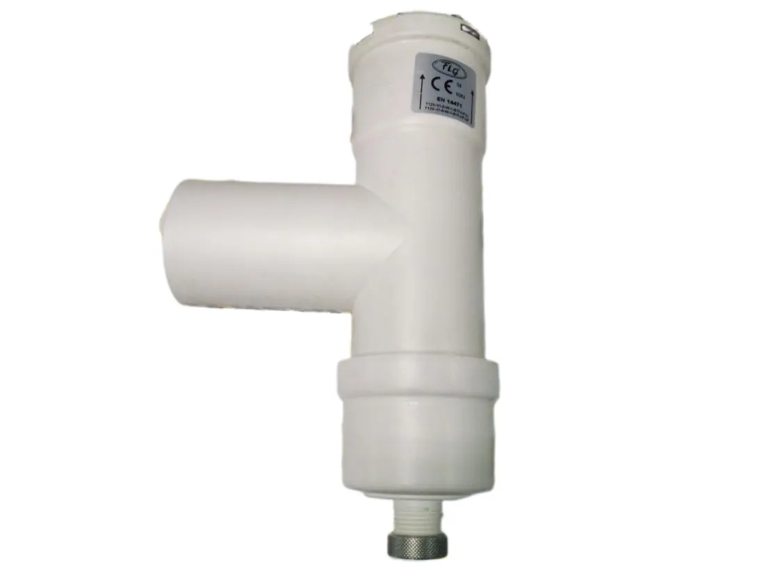 TE 060 x 90º HMM Polipropileno con tapón recoge condensados, referencia 6TEP5