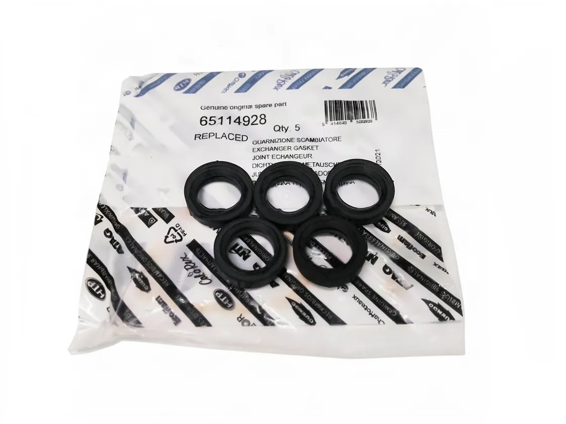 Heat exchanger gasket Chafoteaux Pigma Advance 35 (Prev. 65104334) (Kit 5 pcs), part number 65114928