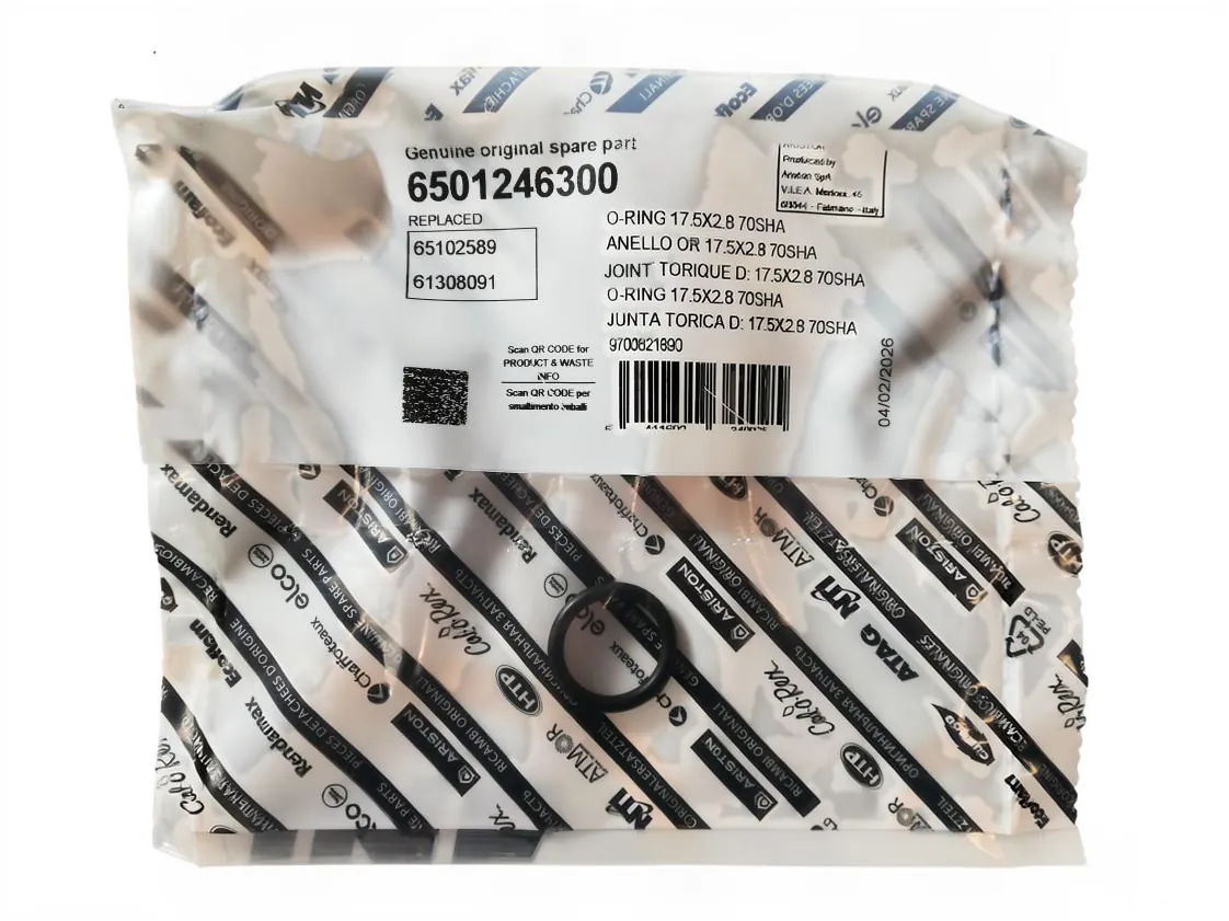 O-ring Ariston 18.76x2.62mm, codice ricambio 65101246300
