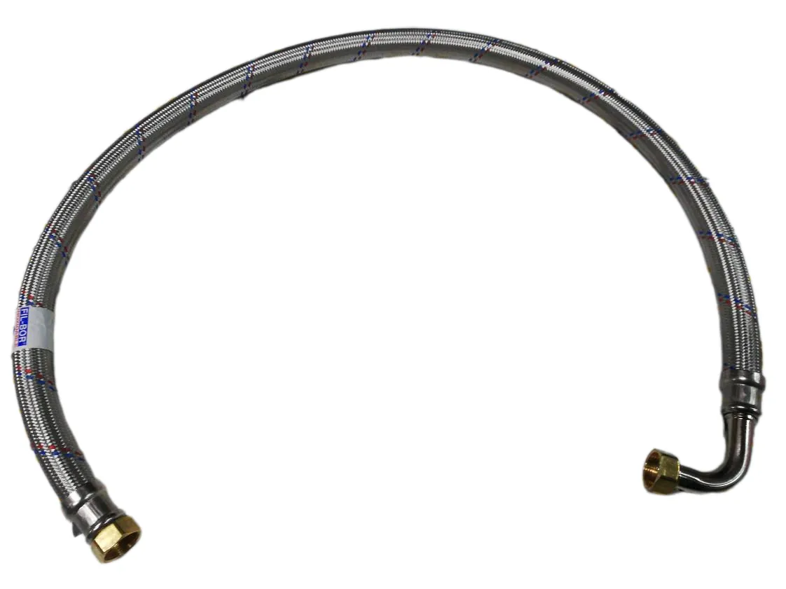 Waterflexibele slang 3/4H recht - 3/4H gebogen x 1300mm Domusa, onderdeelnummer CFOV000019