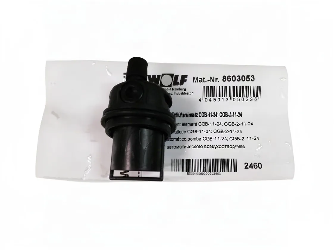 Valvola di sfiato automatica Wolf CGB K20, codice ricambio 8603053