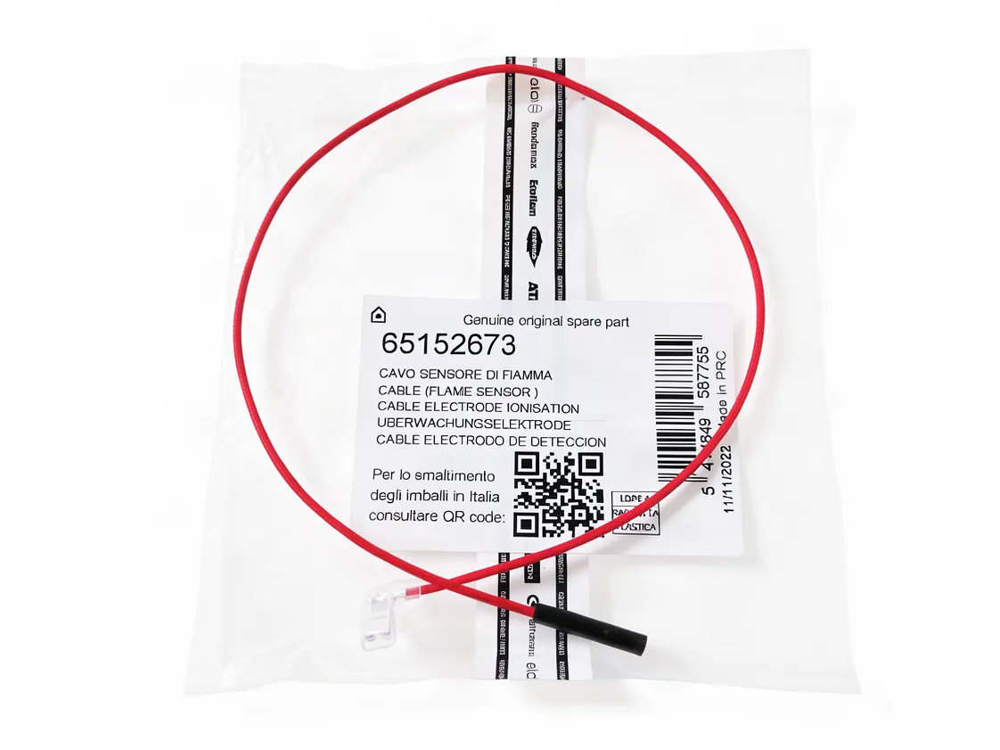 Ionisatie elektrode kabel Chaffoteaux Avenir Plus Oft 11 LPG Pib EU, onderdeelnummer 65152673