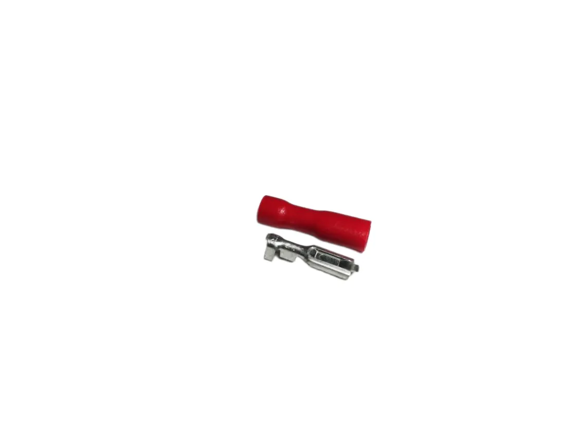 Flachstecker 2.8x0.5mm Isoliert Buchse Rot für Kabel 0.5 bis 1.5mm (spezial Relais), Teilenummer GT-018301