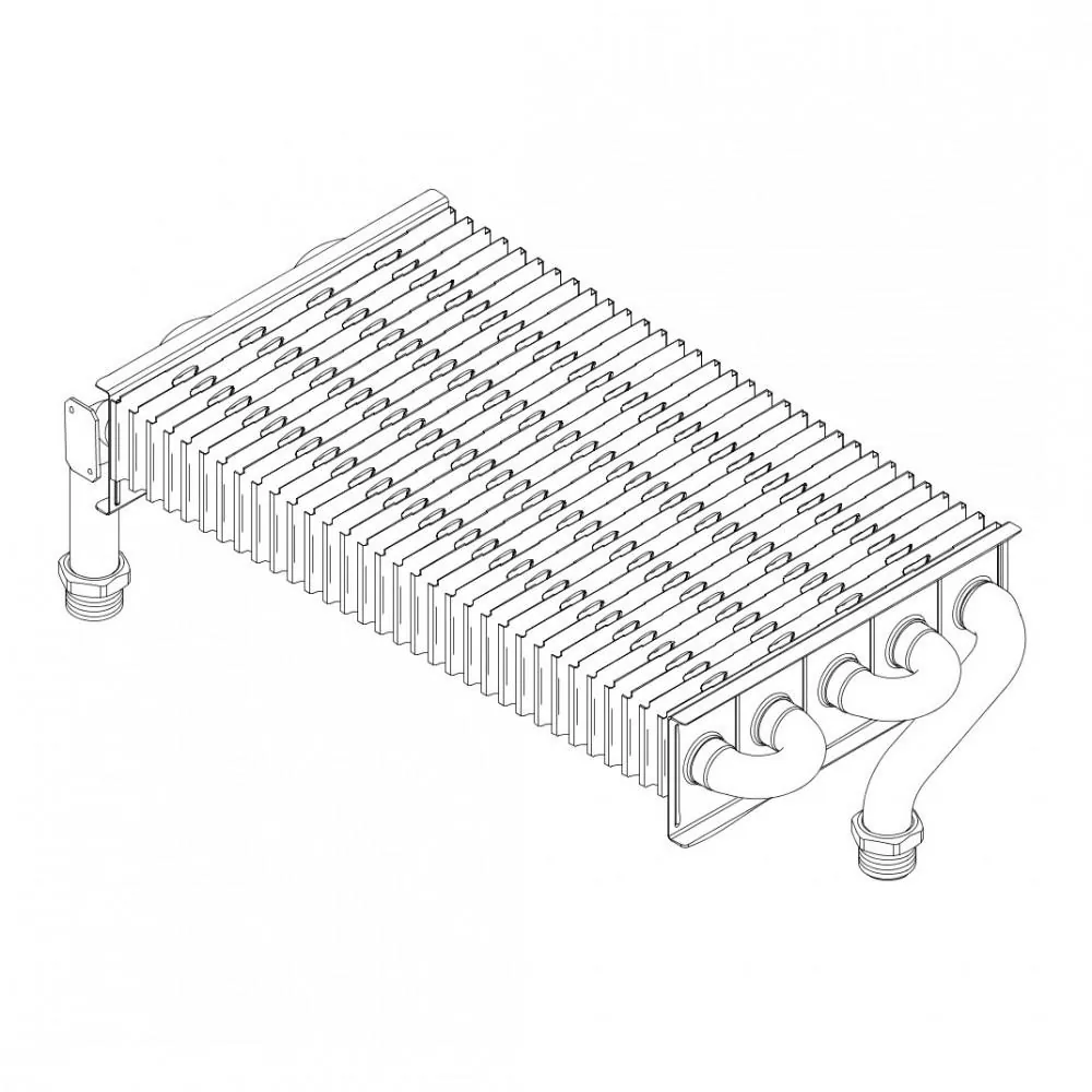 Intercambiador primario Junkers ZWN24, referencia 87160113580