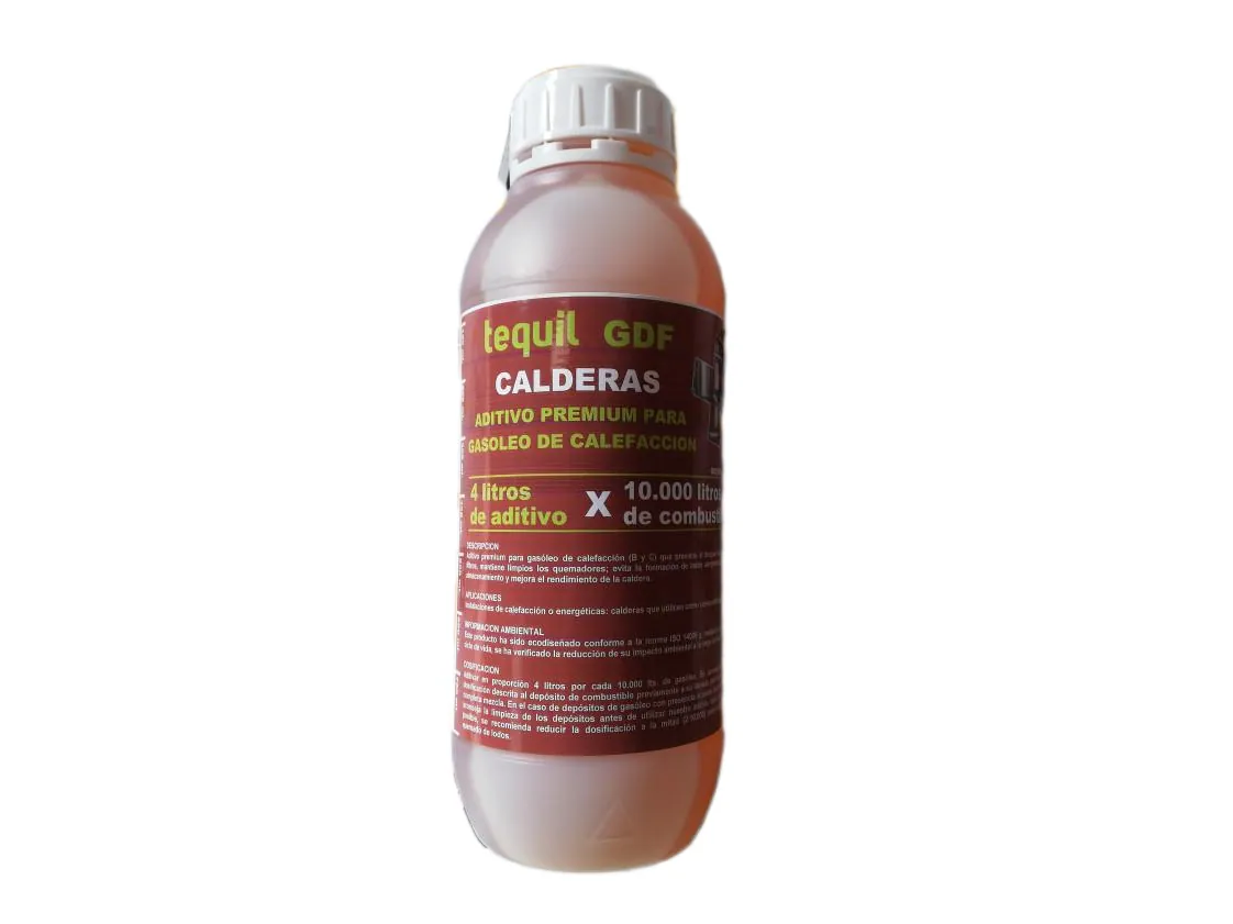 Additif fioul tequil GDF pour chaudières Lubrifiant et Nettoyant (Bidon de 1L), référence KY-018374
