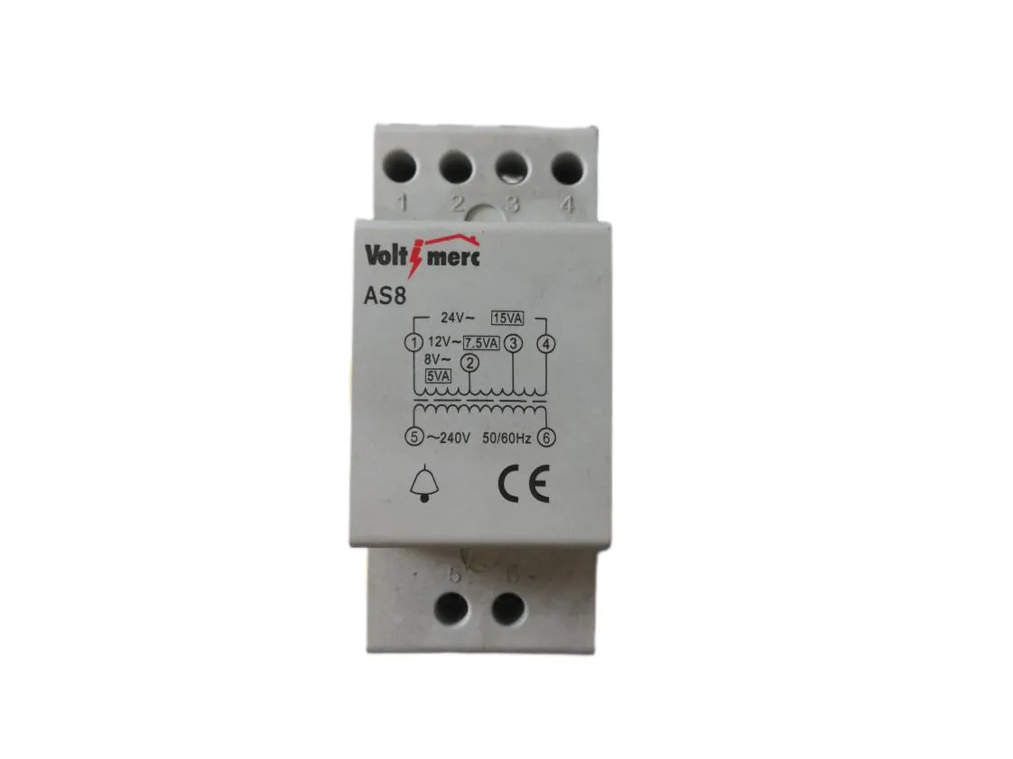 Transformador Immergas 220V entrada-salida 8V-12V-24V Modular AS8 para Gestor de Sistemas, referencia 4.010155