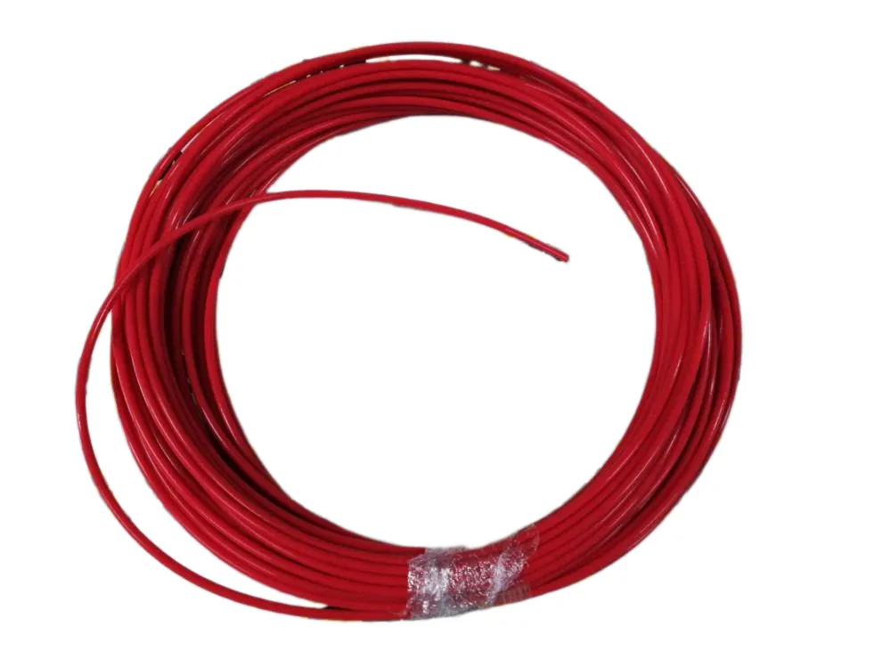 Tubo poliamida nylon 04x02mm. Rojo (Rollo 25m), referencia EZ-032113