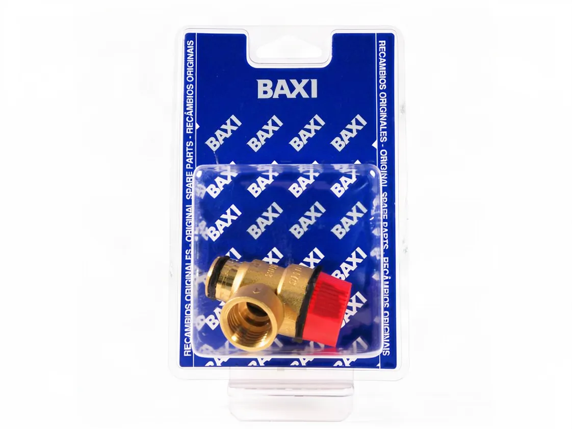 Válvula seguridad Baxi Neodens Plus (03Bar torica), referencia 7502921