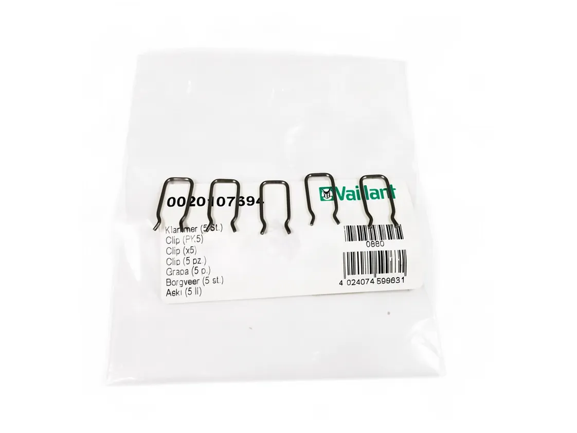 Graffa molla Vaillant (Kit 5 pz), codice ricambio 0020107694