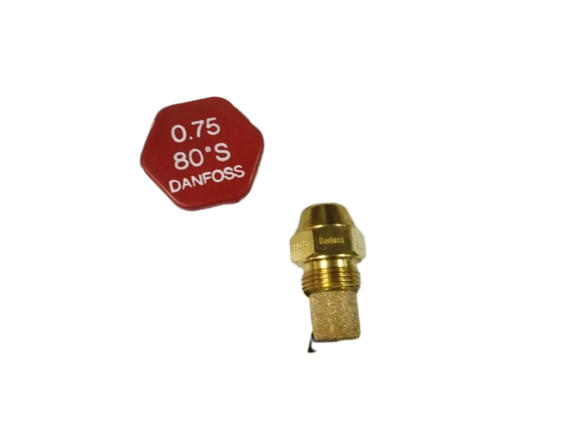 Boquilla gasoil 075 80ºS Danfoss. Inyector cono solido, referencia DA07580S