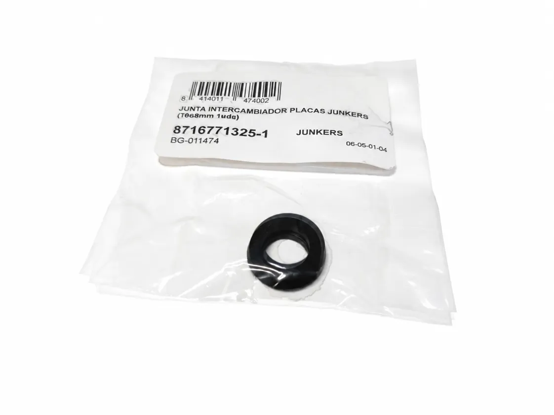 Junta intercambiador placas Junkers ZWC - ZWN24 (19.4x8mm 1uds), referencia 8716771325-1