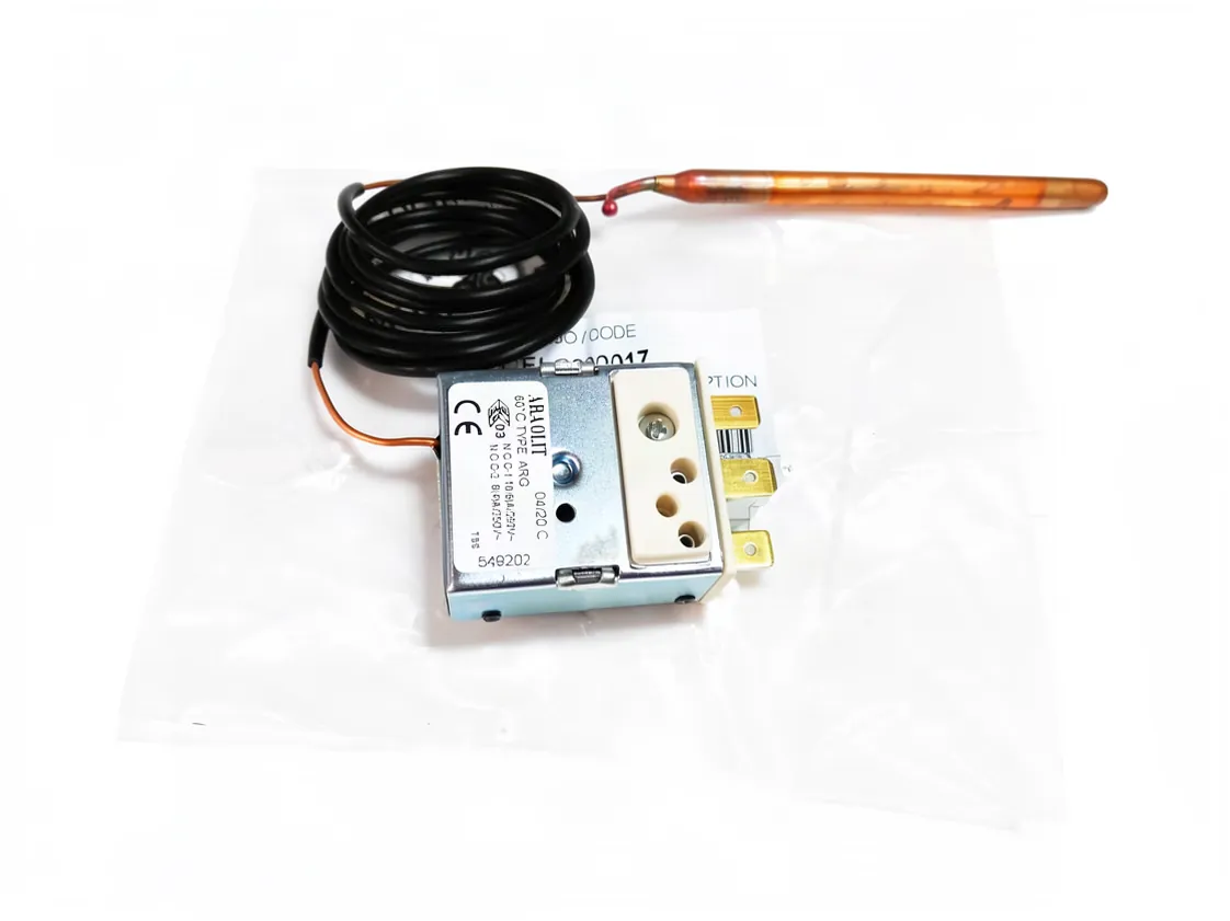Termostato fisso 60º Domusa capillare 1m. BT DUO 150 - 250, codice ricambio CELC000017