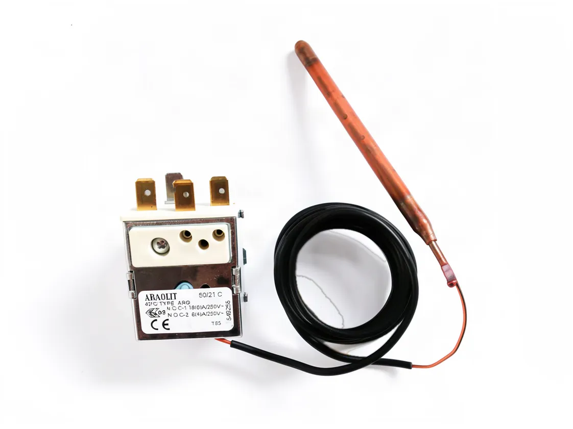 Termostato fisso 40º capillare 1,5m. Domusa, codice ricambio CELC000016-C