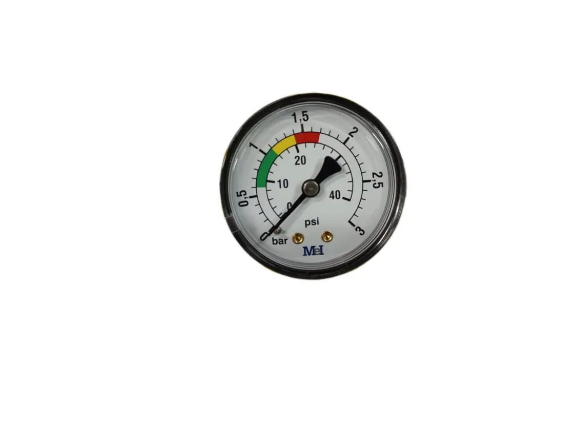 Pressure gauge 0-03 bar 1/8M Ø50mm rear, part number RI-030147