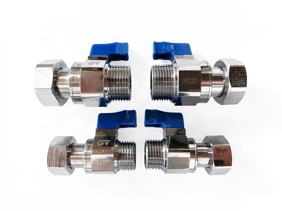 Boiler connection taps kit Wolf (2 straight shut-off valves of 3/4 and 2 of 1/2 for FGB-K boilers), part number 8614786-C