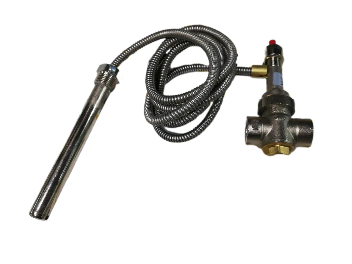 Vanne de décharge thermique 1/2" Longueur 1500mm. (95º) Pression max. 10bar, référence PE-023499