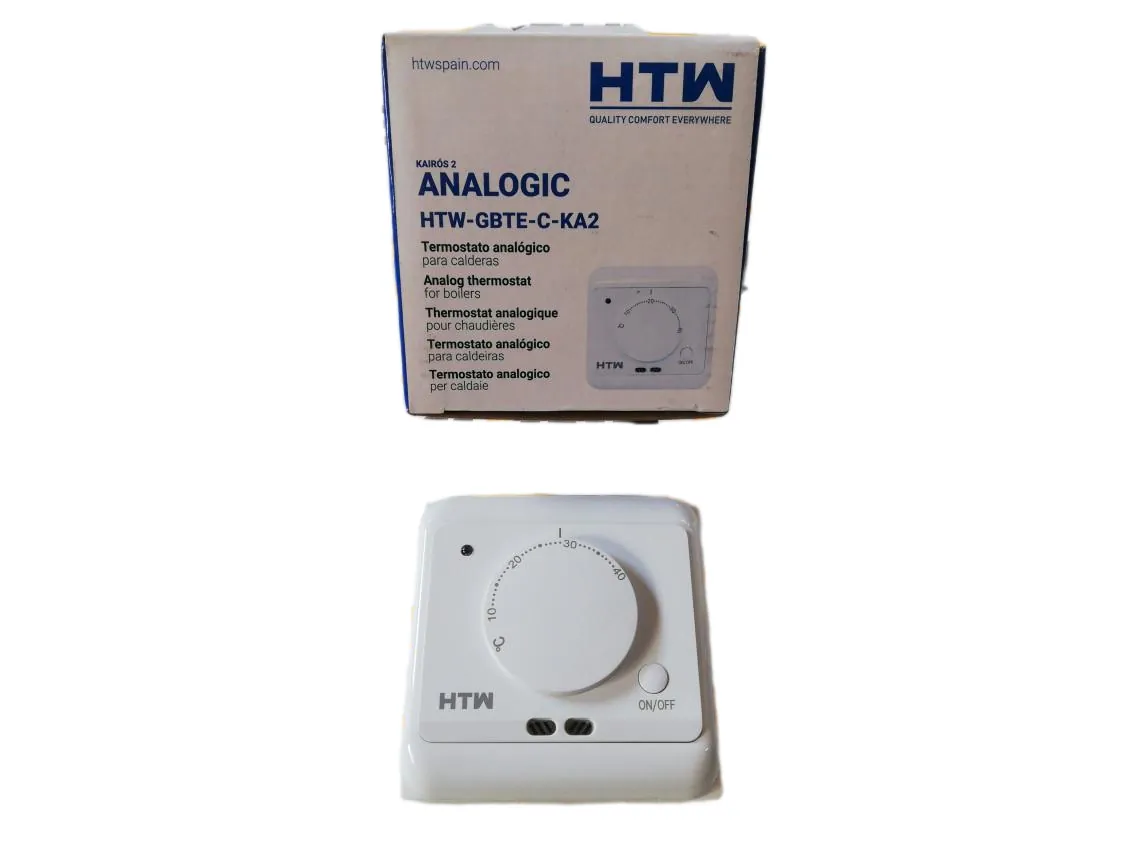 Termostato ambiente analogico ON-OFF attacco con cavo. HTW, codice ricambio PY-032203