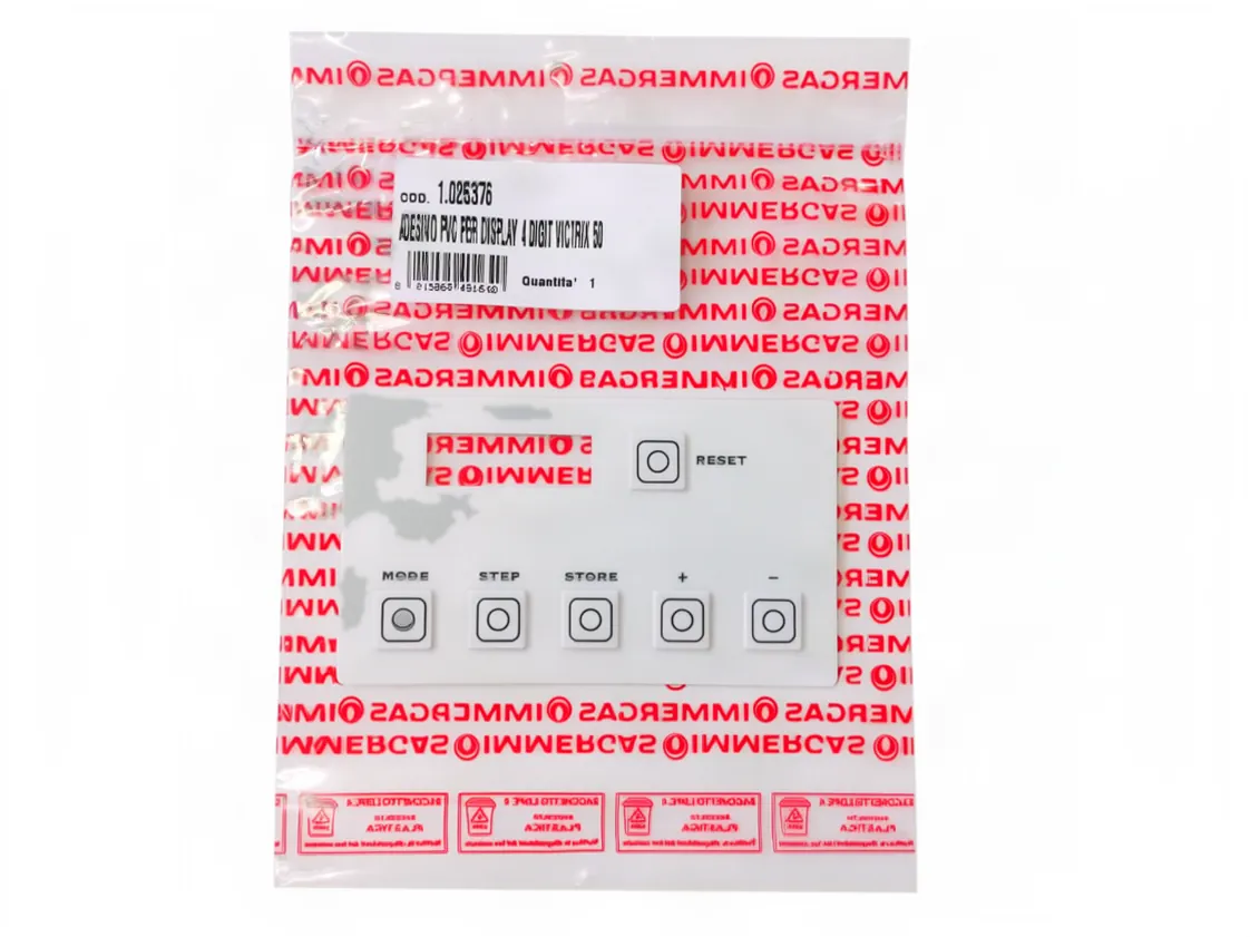 Adesivo Immergas display original pvc, referência 1.025376