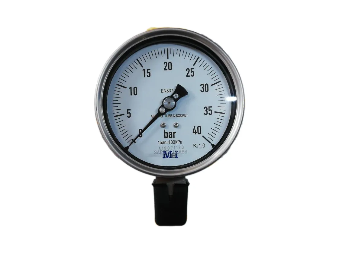 Pressure gauge 0-40 bar 1/2M Ø100mm rear, part number 6165121800