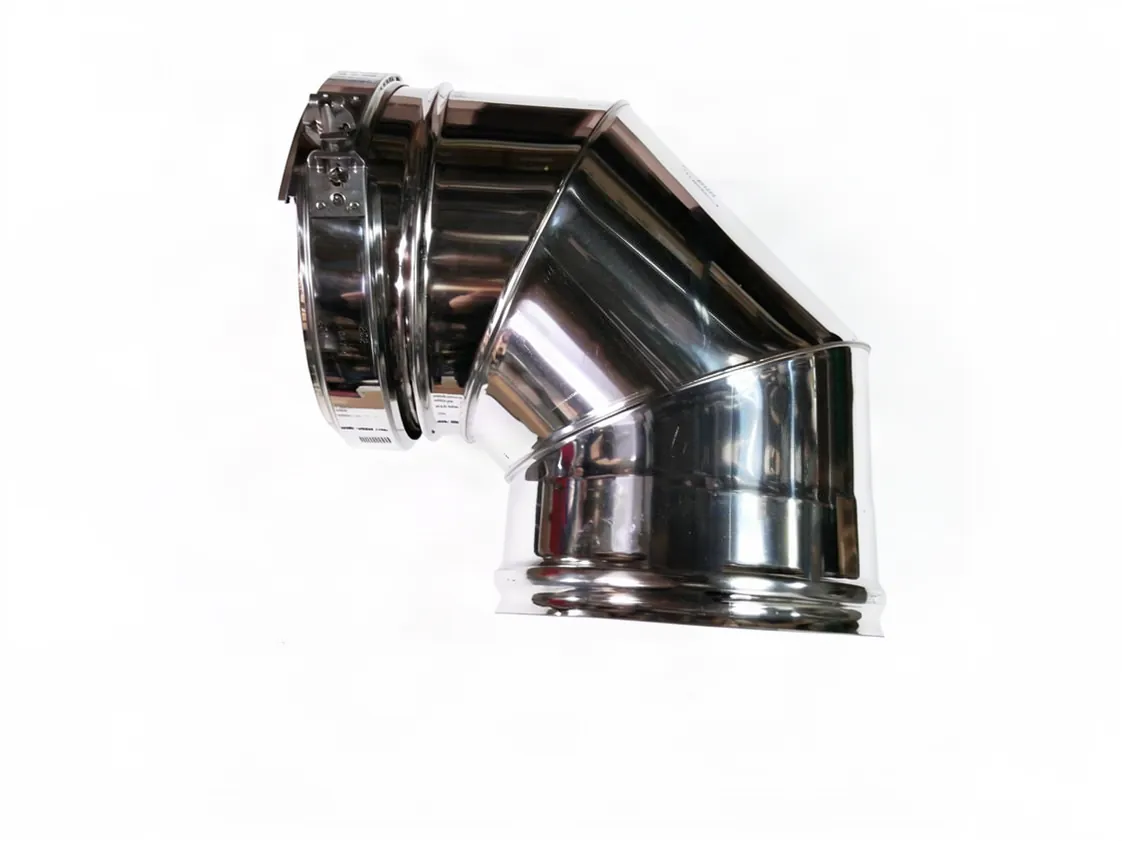 Gomito SPC 150 - 90º Inossidabile Doppia Parete 316, codice ricambio 15090DP316