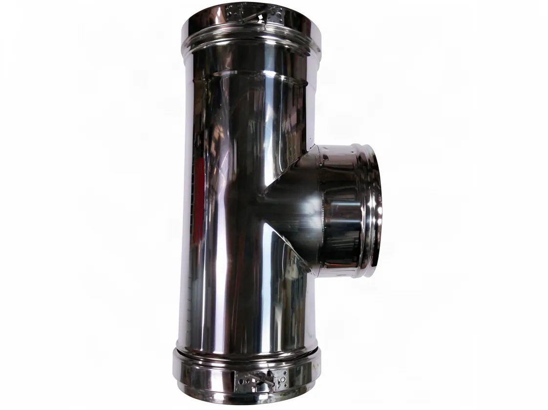 TE SPC 150 - 90º Inox316 Doppelwandig M-M-H, Teilenummer 150TE90DP316