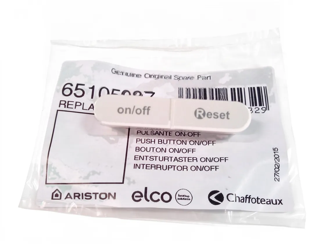 ON/OFF switch Ariston Egis 24 FF/CF, part number 65105087