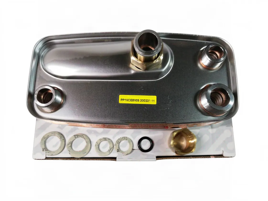 Scambiatore piastre Immergas Mini Per Modelli con O-ring e Filetto (14placas), codice ricambio 3.015436