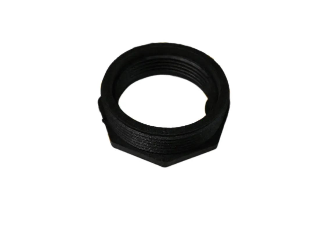 Plastic reducer from 2M to 1-1/2"H. For heating oil tank intake kit, part number DS-034471