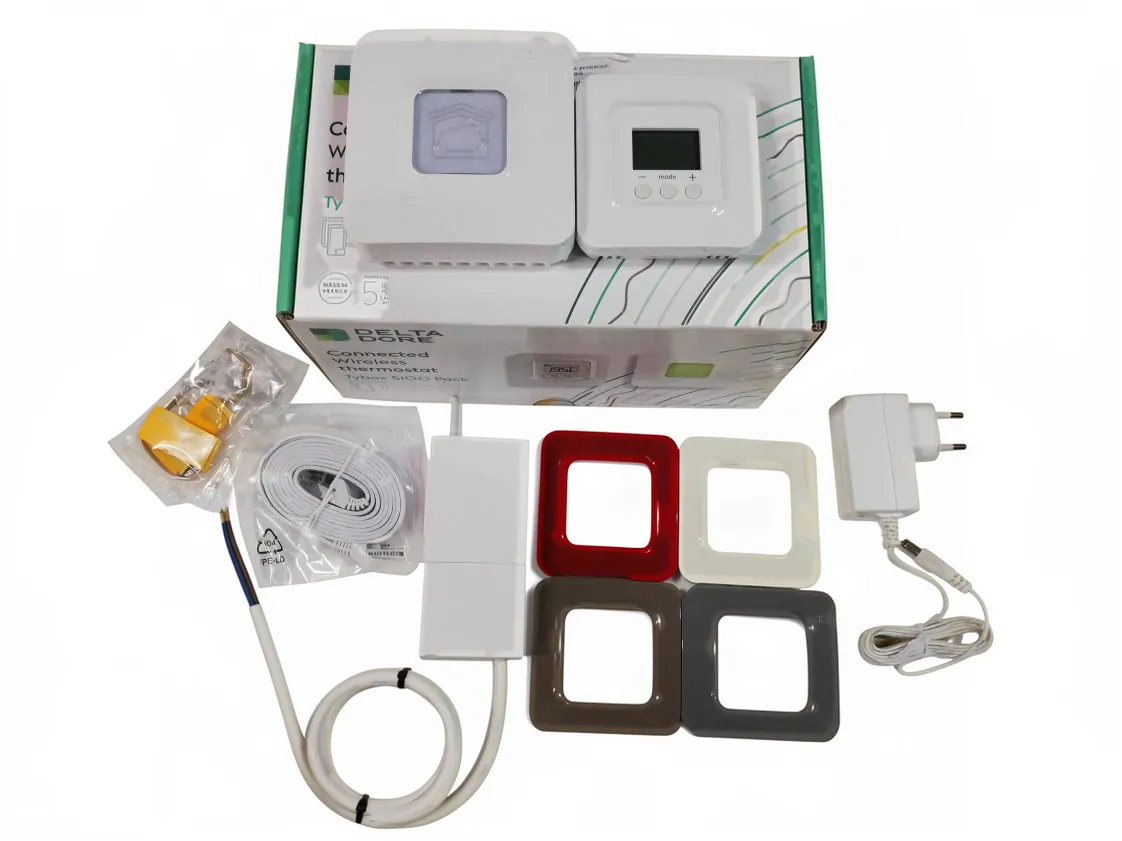 Termostato programmabile WiFi Delta Dore Mod. pack tybox 5100. Controllo e regolazione del sistema di riscaldamento, codice ricambio 6050663