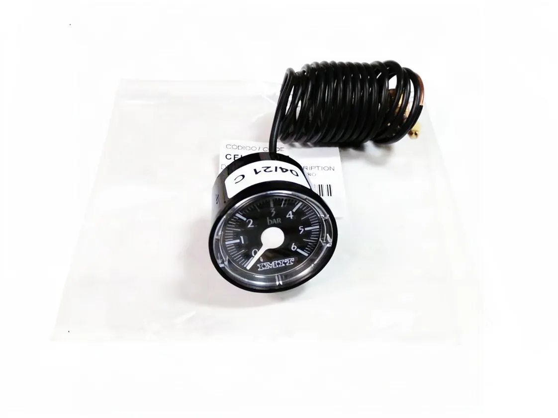 Manómetro Domusa (Ø40-1/4-0/6bar) Negro, referencia CELC000137
