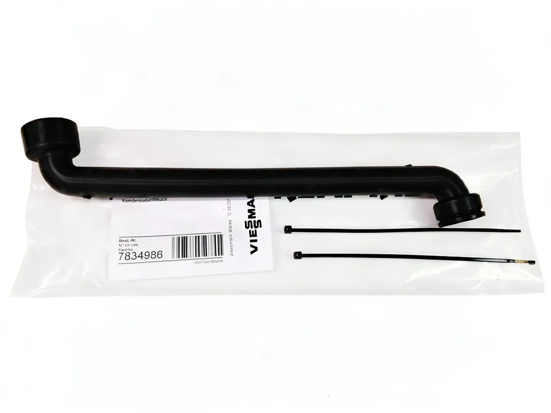 Pipe Viessmann Vitodens 100-W WB1B 26kW capacitor outlet - siphon, part number 7834986