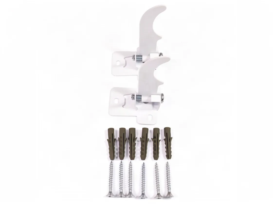 Supporto radiatore regolabile (kit 2 pz) triangolari bianchi, codice ricambio AM-021442