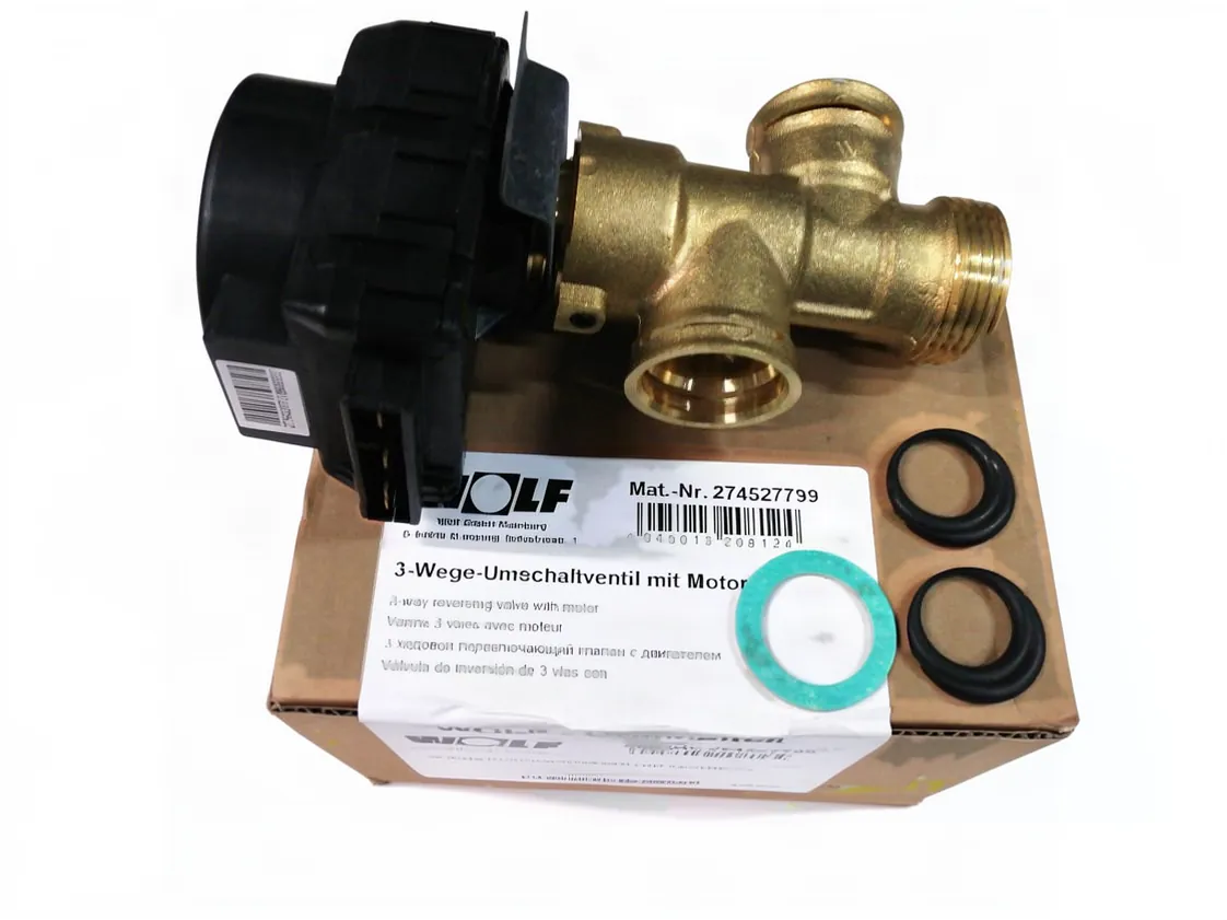 Valvola tre vie Wolf CGB2K motore 220V, codice ricambio 274527799