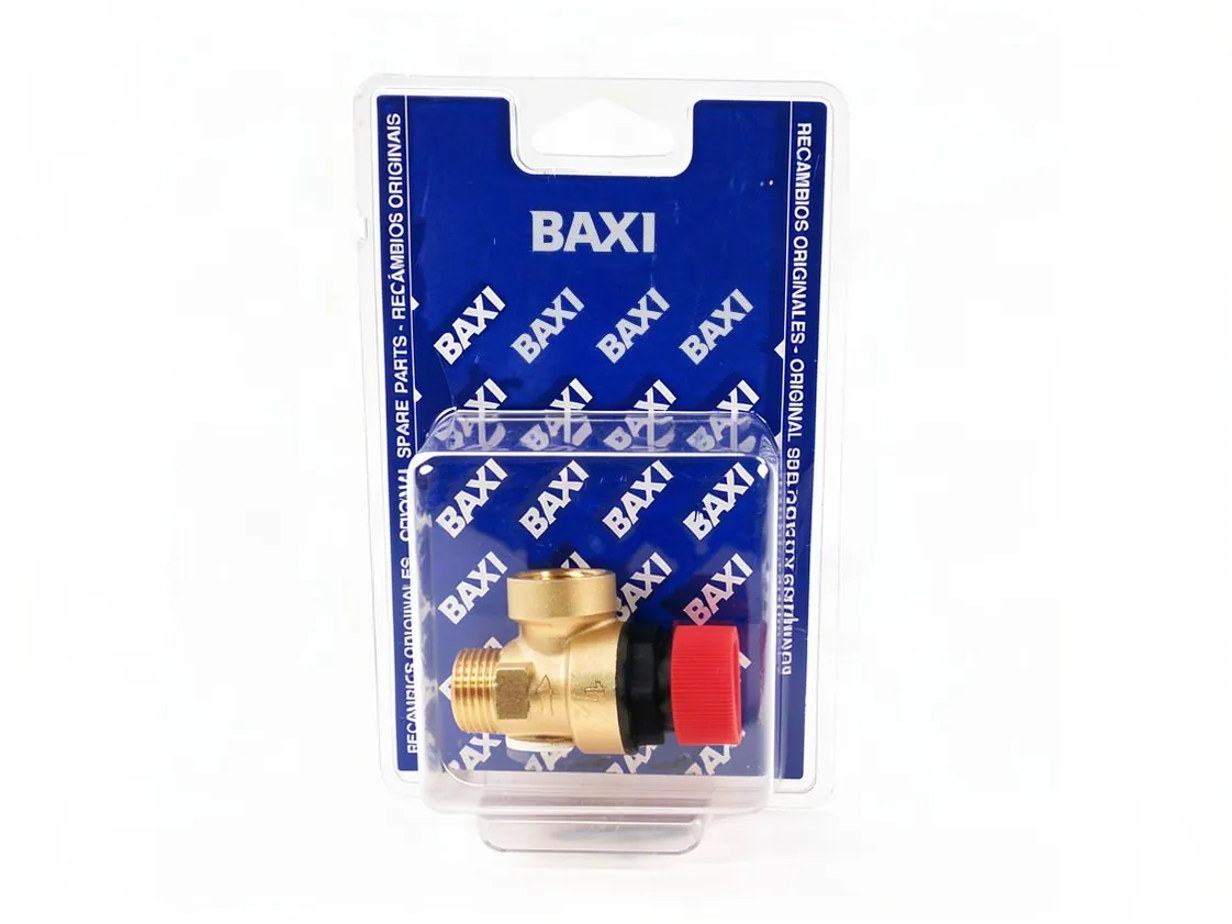 Válvula seguridad 03Bar 1/2M Baxi-Roca RS, referencia 122155380