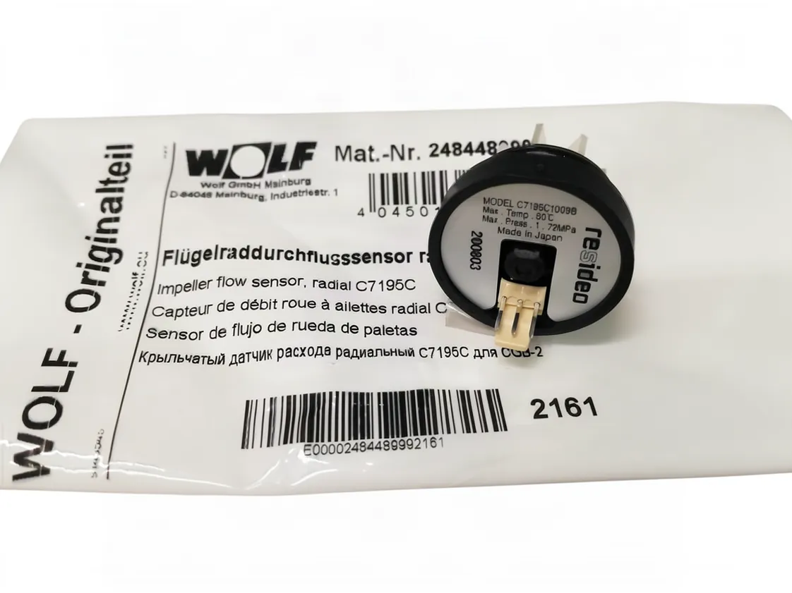 Fluxostat ECS Wolf CGB2K Honeywell Tête, référence 248448999