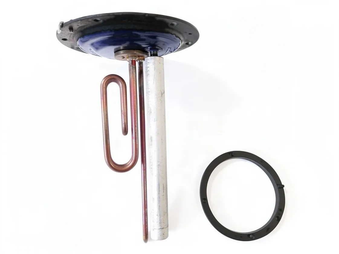 Verwarmingselement + flens + pakking + anode elektrische boiler Thermor Welcome 150 1600w, onderdeelnummer 060186
