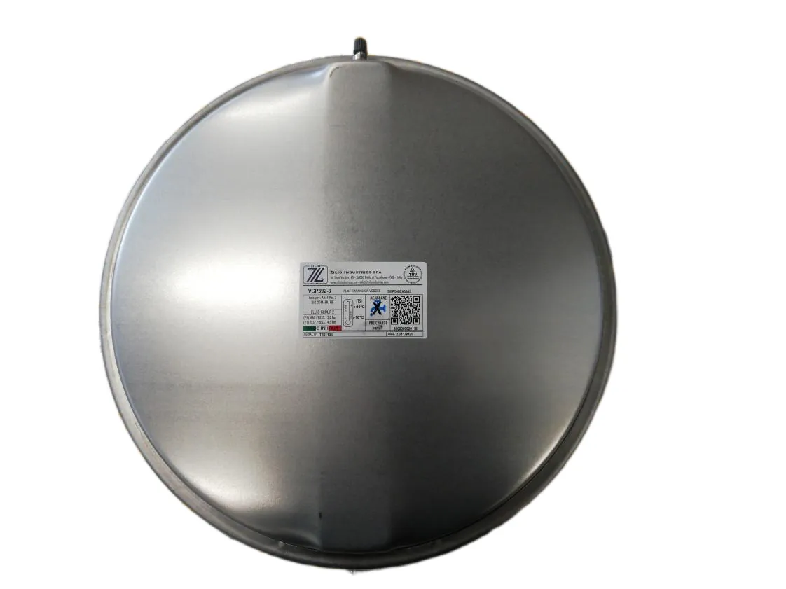 Vaso expansión Circular 08L-3/8M-Ø392x75mm.Posición 180º Ferroli - Lamborghini Xilo 4556010 - Saunier Duval 004003396 - Baxi Manaut BI1262100, referencia VCP392-8