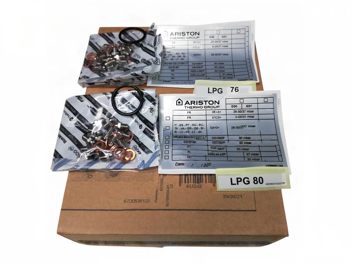 Ariston Clas 24 FF Propane Gas Conversion Kit, part number 65106690-01