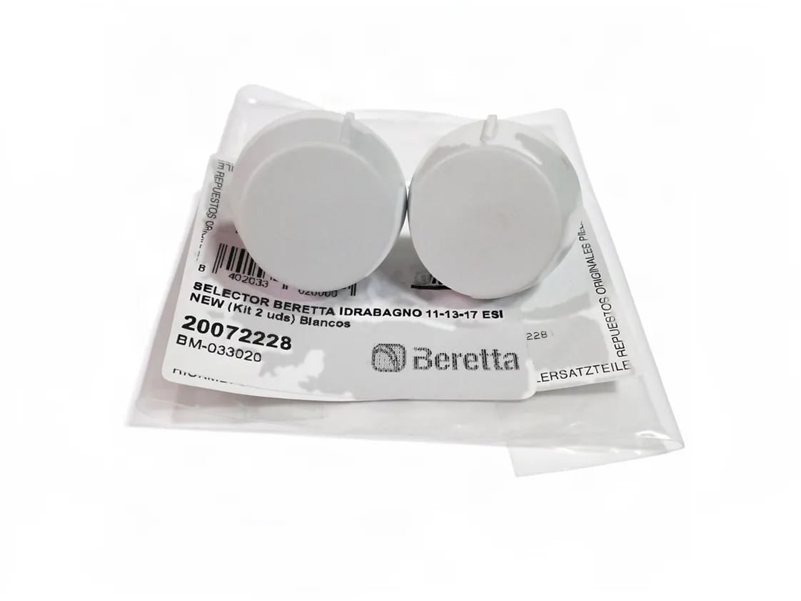 Sélecteur Beretta Idrabagno 11-13-17 Esi New (Kit 2 pcs) Blanc, référence 20072228