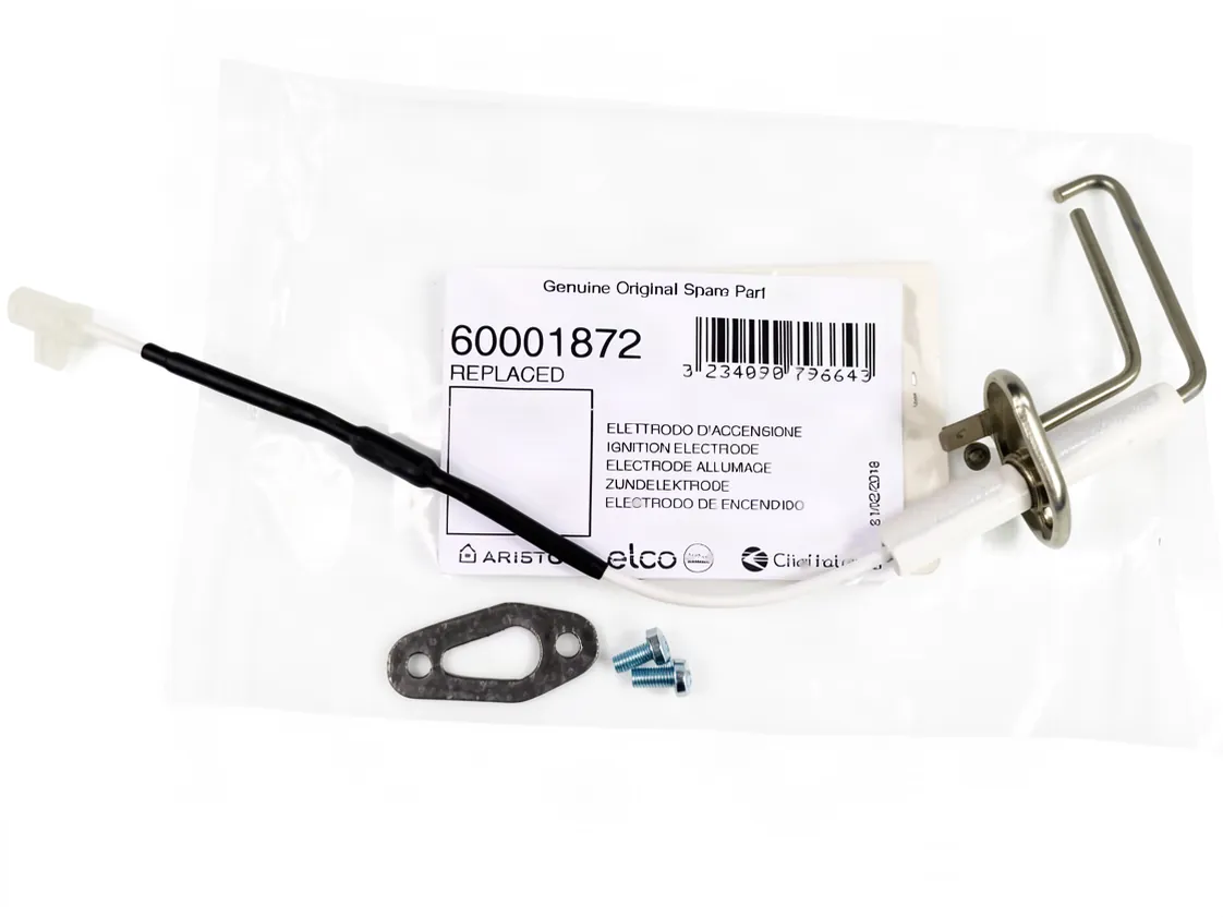 Electrode Ariston Egis Premium ignition, part number 60001872