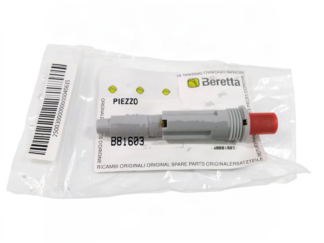 Allumeur piézo Beretta chauffe-bain fonte 11 AP/AE - fonte 14 AP/AE, référence B81603