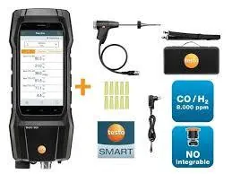 Analisador de combustão Testo 300 sonda compacta compensada 8.000 ppm (sem impressora), referência 0564300201