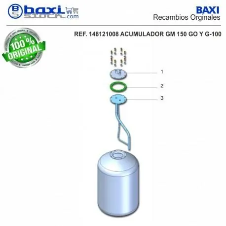 Acumulador Baxi Roca GO 50/40 GTA 150 l, referencia 148121008