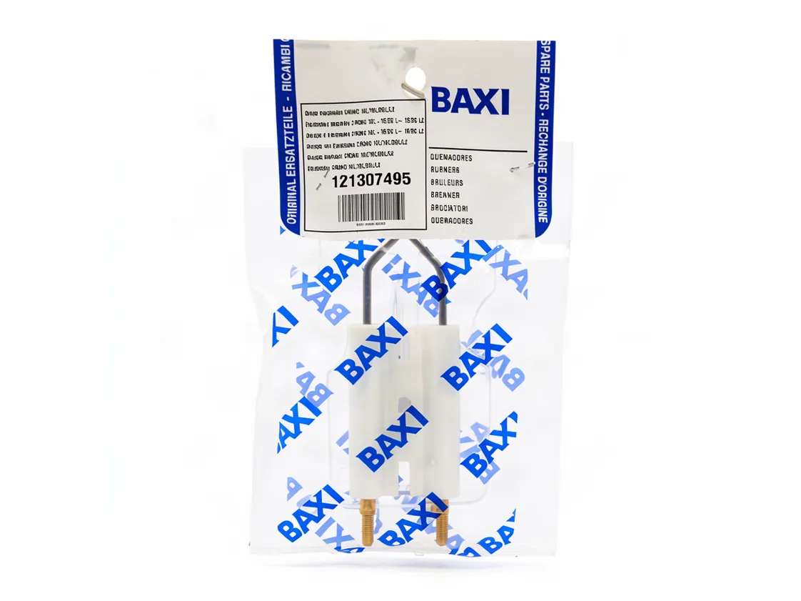 Electrodo Baxi Roca Crono 10L/15L quemador, referencia 121307495