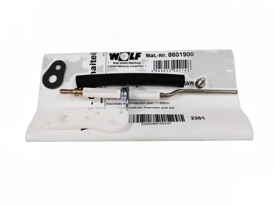 Electrodo Wolf TGB20 - TGB40/60 ionización, referencia 8601900