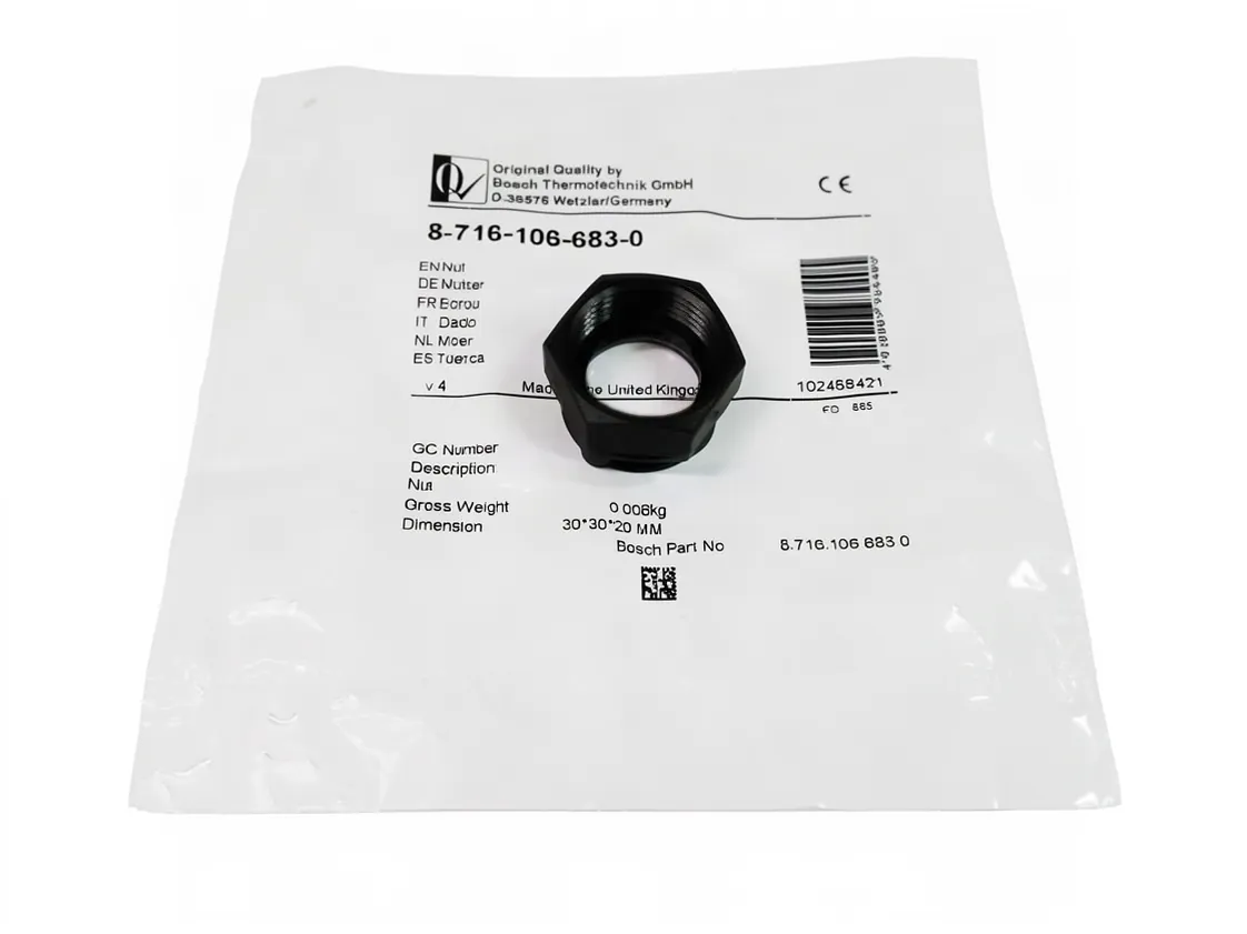 Nut Junkers ZWBC 25-2 C 23 gas valve, part number 87161066830