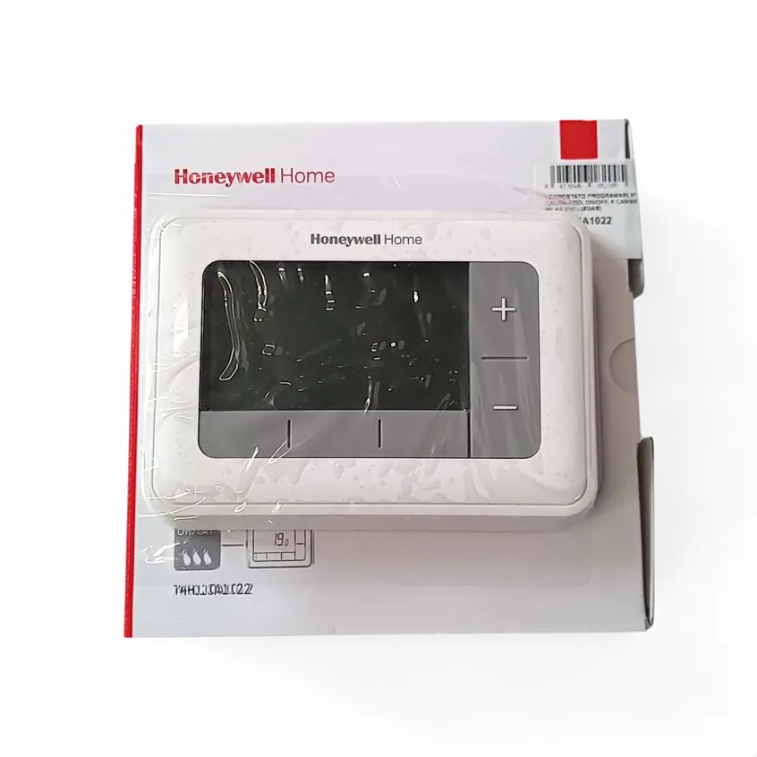 Termostato programable T4 - cableado, calor/frío, ON/OFF, 6 cambios/día - alimentación pilas (incluidas), referencia T4H110A1022