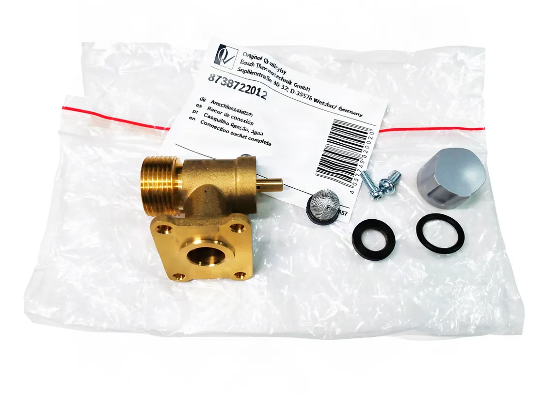 Raccordo Junkers WD11 AME23 attacco flusostato, codice ricambio 8738722012