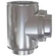 T-Stück SPC 125 bis 90º Doppelwandig Inox.316 / Aluminium, Teilenummer 276017