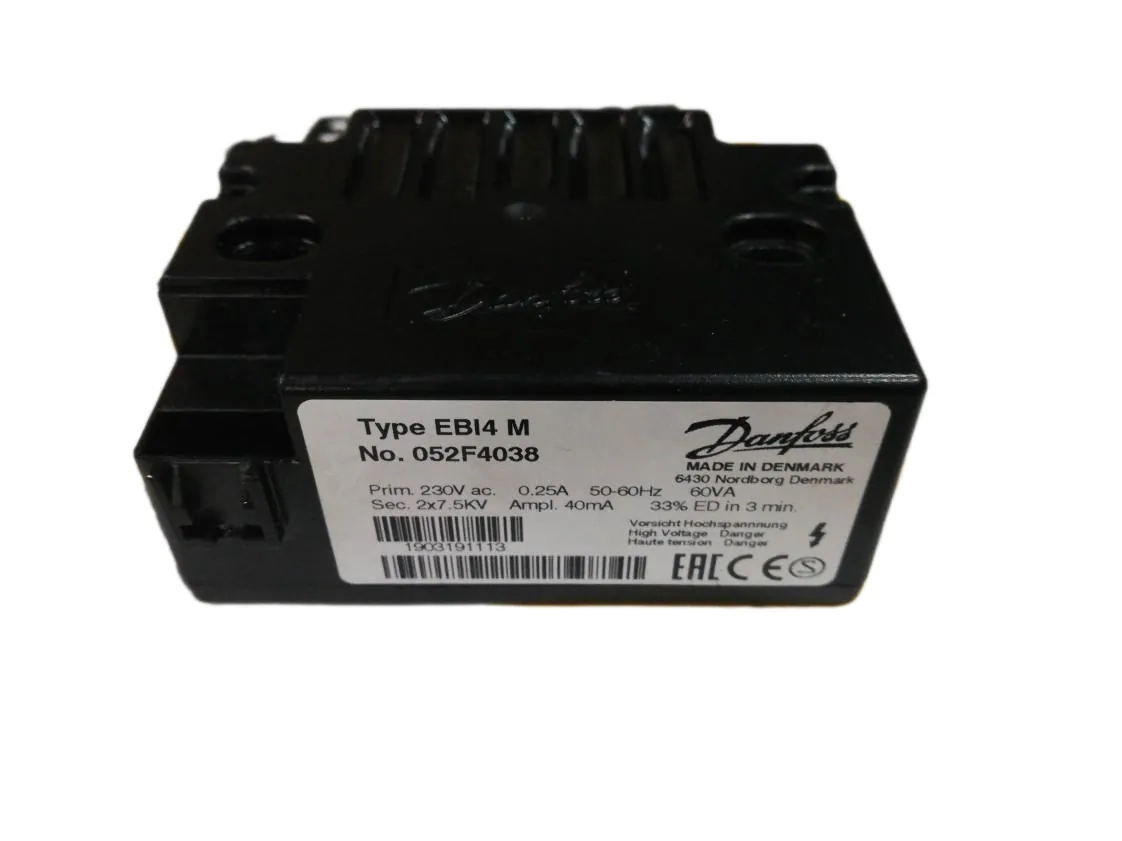 Trasformatore Bruciatore Gasolio Danfoss Type EBI4M Compatibile con Tifell CQI4315014 - Wolf 13009663 - Viessmann 7832744, codice ricambio RK-017951